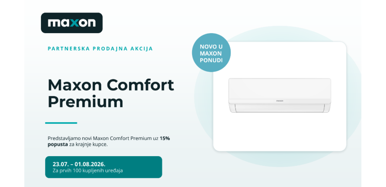 Maxon comfort akcija